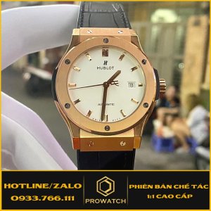 Đồng Hồ Hublot 1:1 Classic Fusion King Gold White Dial