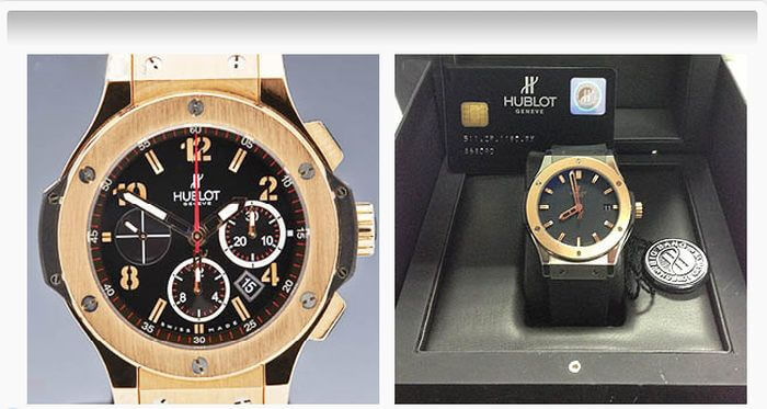 Những cách phân biệt mẫu đồng hồ hublot tiện lợi, mức giá của đồng hồ