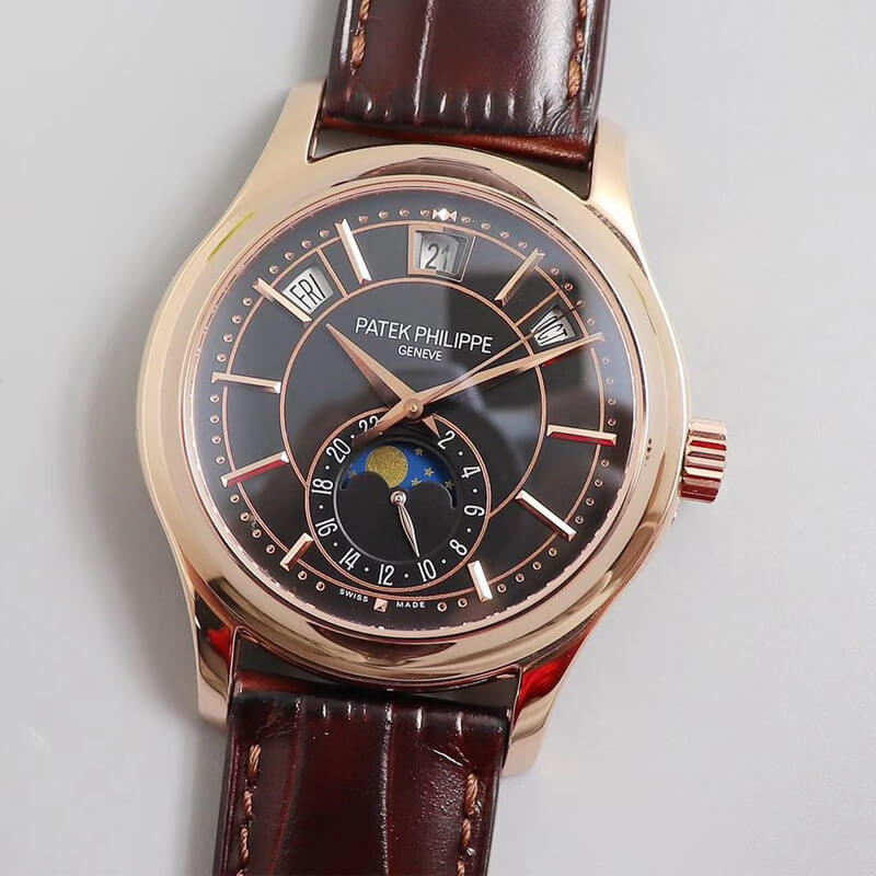 Patek Philippe Super Fake 1:1 Calendar 5205 Rose Gold