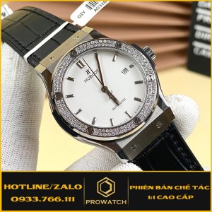 Đồng Hồ Hublot Rep 1:1 Độ Full Kim Cương Moissanite 38mm