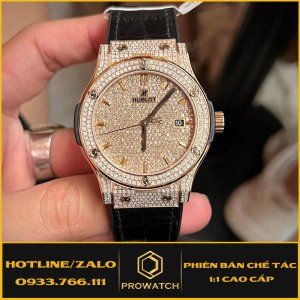 Hublot Fake 1:1 King Gold Độ Full Kim Cương Moissanite 42mm
