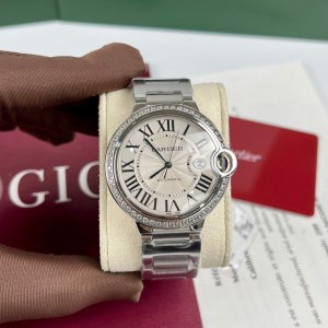 Đồng Hồ Ballon Bleu De Cartier Siêu Cấp W4BB0017 Vành Đá