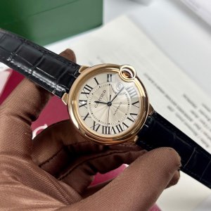 Đồng Hồ Ballon Bleu De Cartier Rep 1:1 WGBB0017 Mặt Trắng