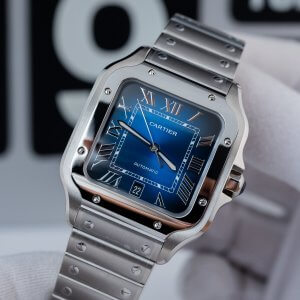Đồng hồ Cartier De Santos Replica WSSA0013 2018 Blue Dial