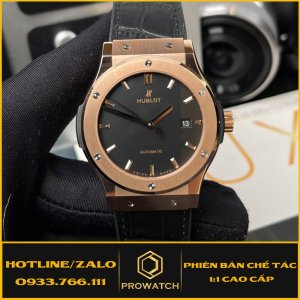 Đồng Hồ Hublot Nam Rep 1:1 Classic King Gold Mặt Đen
