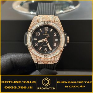 Hublot Rep 1:1 One Click King Gold Pavé Moissanite
