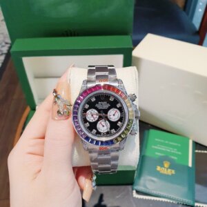 Đồng Hồ Rolex Fake Máy Nhật Daytona Rainbow Vỏ Trắng